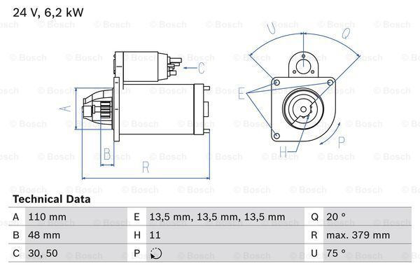 

Стартер BOSCH 0 986 018 780