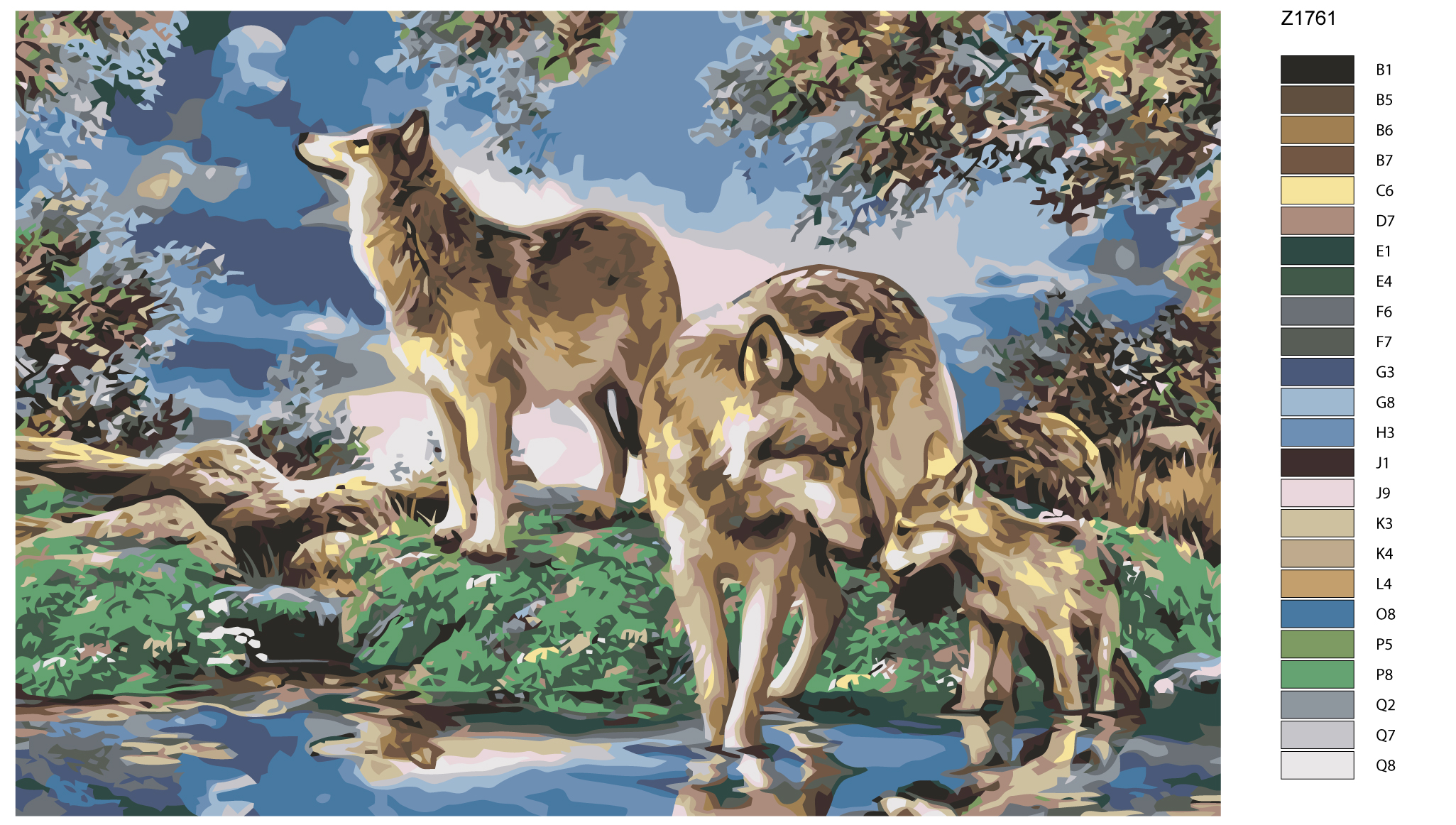

Картина по номерам, 40 x 60, Z1761, Z1761