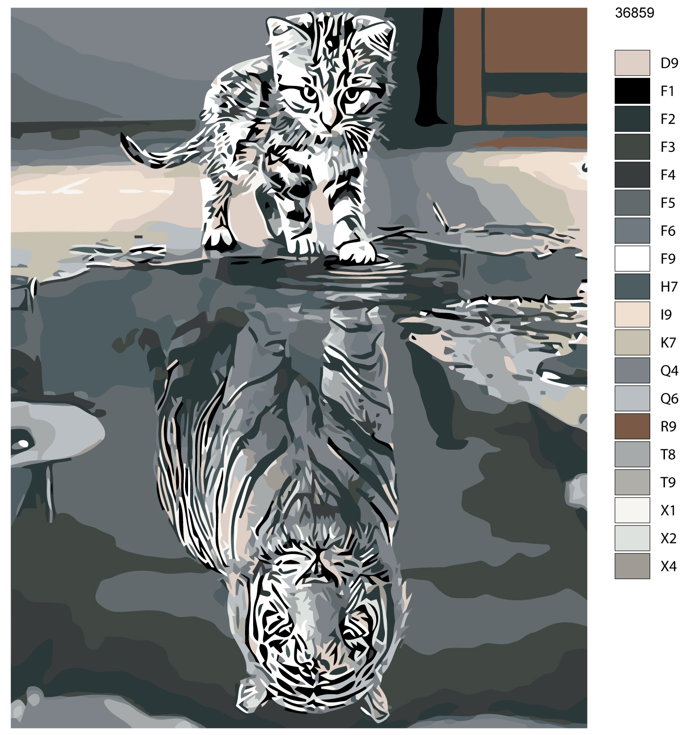 

Картина по номерам, 40 x 50, KTMK-36859, KTMK-36859
