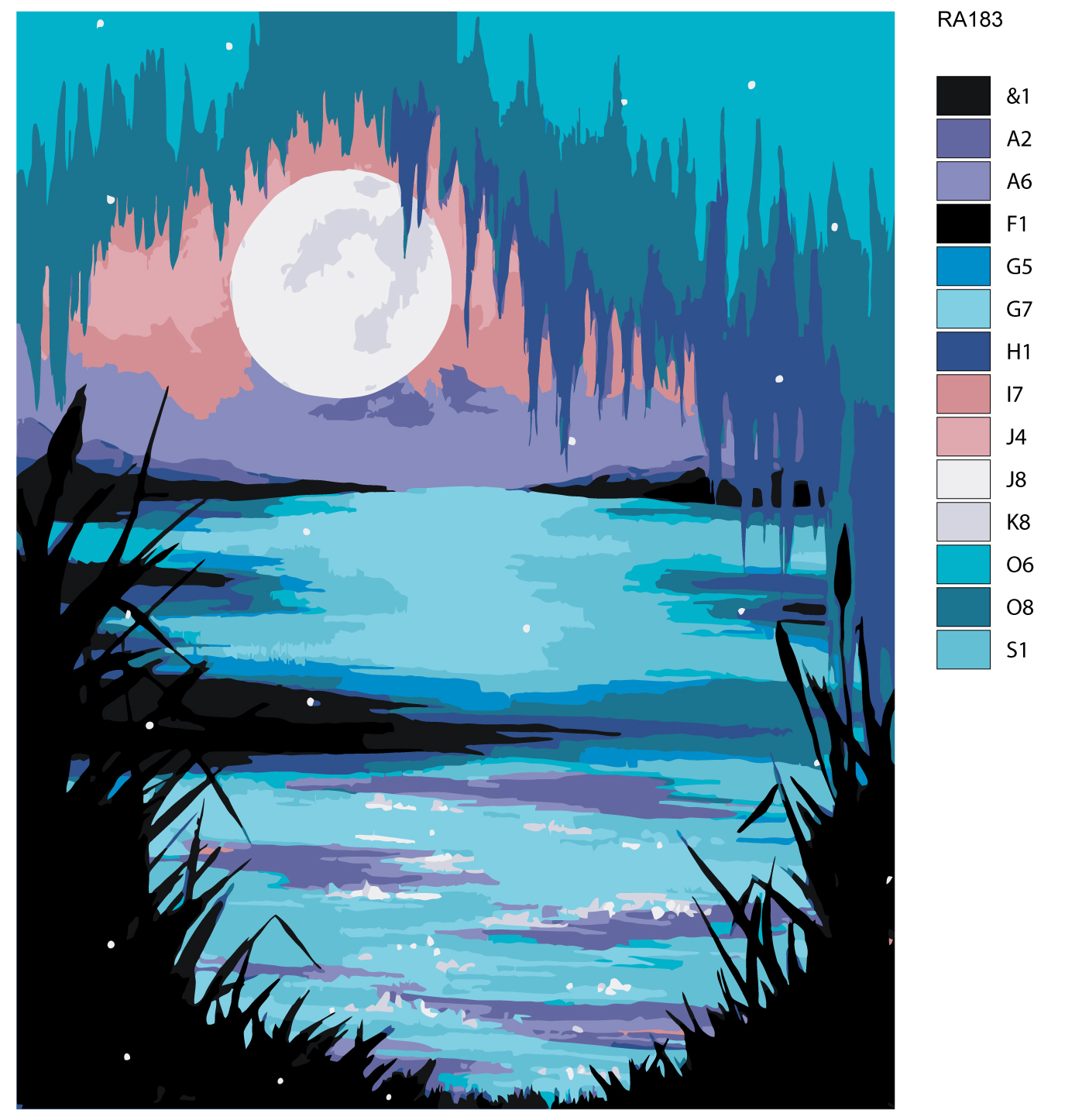 

Картина по номерам, 40 x 50, RA183, RA183