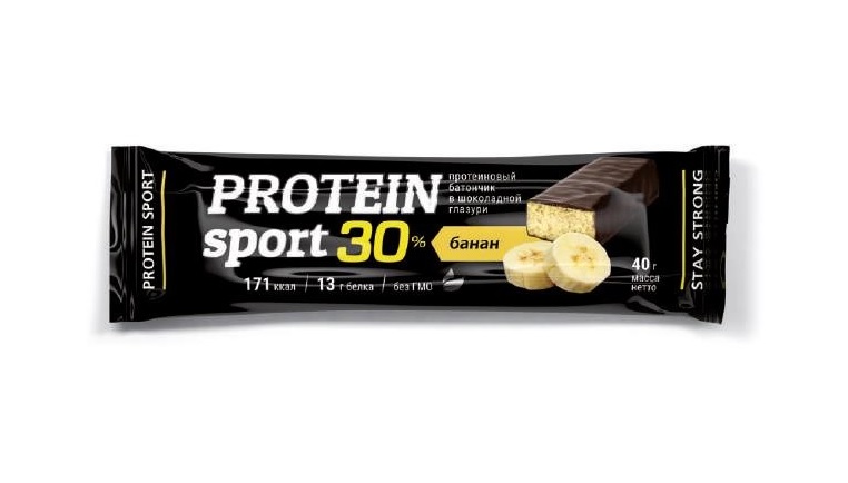 фото Протеиновый батончик effort protein sport 30% банан 40 г