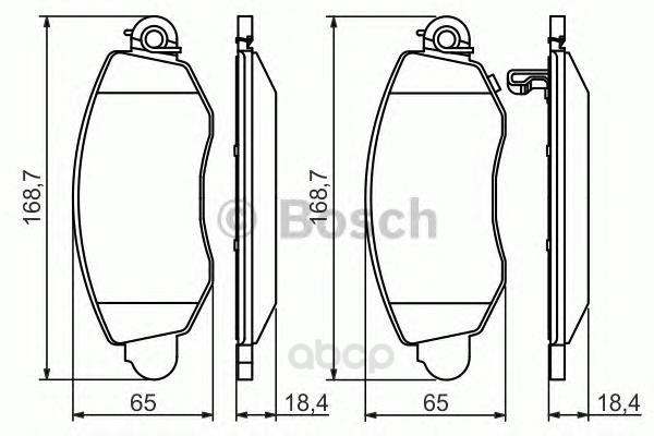 

Тормозные колодки Bosch передние с датчиком 986494047