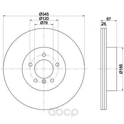 

Тормозной диск HELLA PAGID 8DD355110041