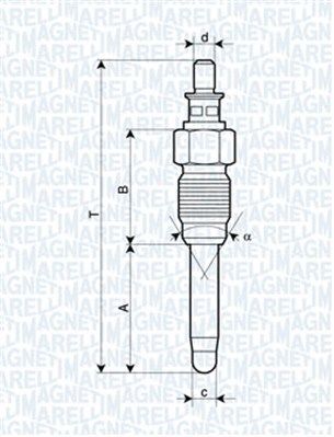 фото Свеча накаливания magneti marelli 062900059304