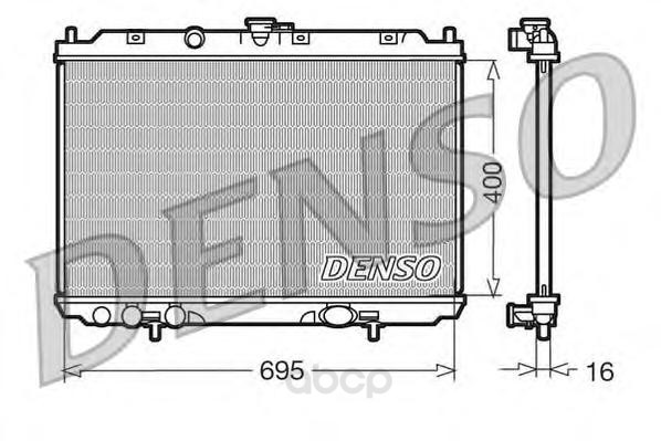 

Радиатор 695x400 Denso DRM46013