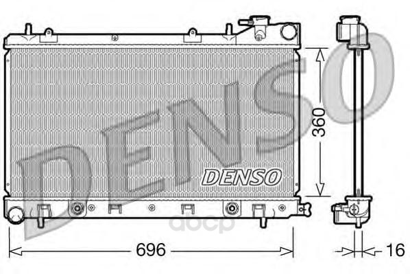 

Радиатор 696x360 Denso DRM36002