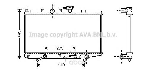 фото Pадиатор системы охлаждения акпп kia rio 02 ava ka2034