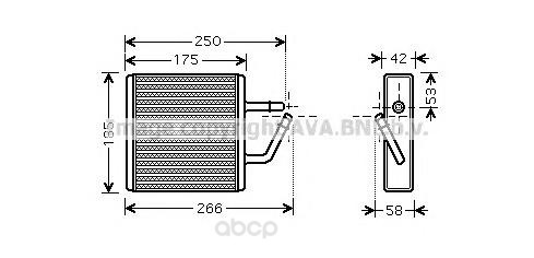 

Pадиатор печки Mazda 323 94-01 Ava MZ6194