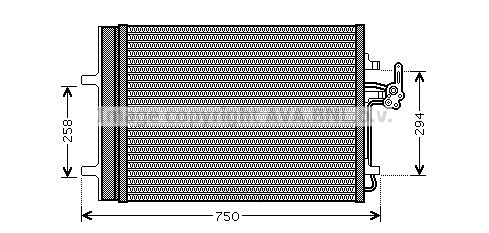 фото Радиатор охлаждения двигателя ava fda5427d