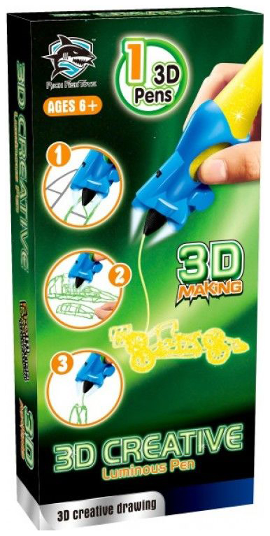 

3D-ручка детская Fitfun Toys Y8801-1C (светящиеся чернила)