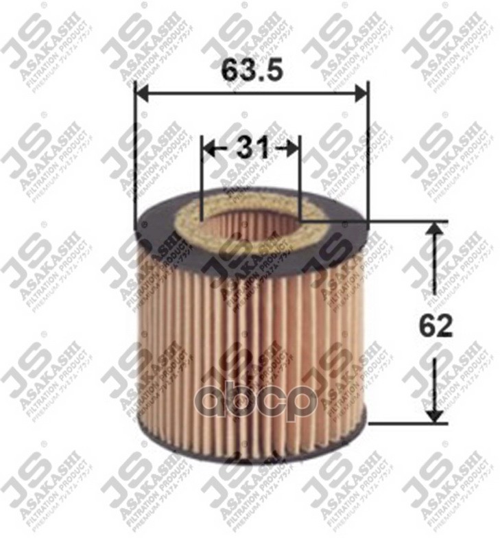 фото Фильтр масляный js asakashi oe0034