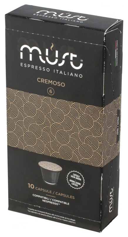 

Капсулы Must n cremoso для кофемашин Nespresso 10 капсул, для кофемашины