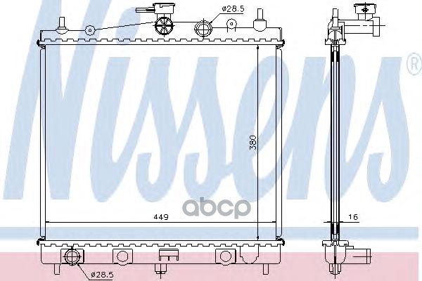 

Радиатор охлаждения Nissens 62902A