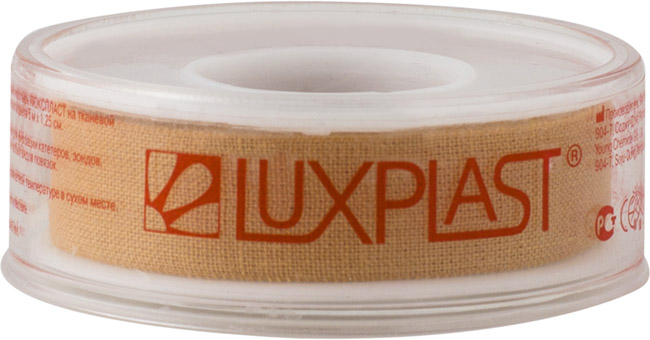 Купить Пластырь Luxplast фиксирующий на тканевой основе 5 м х 1, 25 см