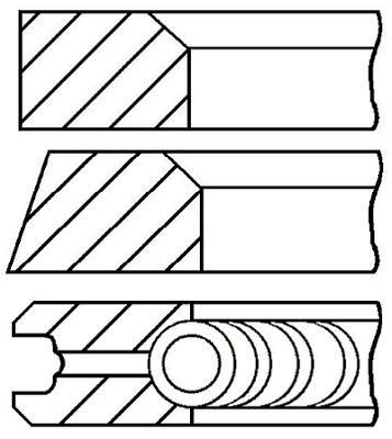 

Комплект поршневых колец GOETZE ENGINE 08-306300-00