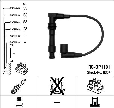 

Комплект проводов зажигания NGK 6307