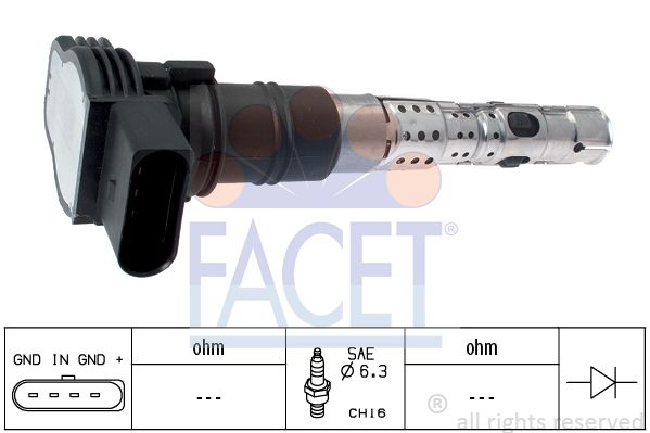 фото Катушка зажигания facet 9.6325