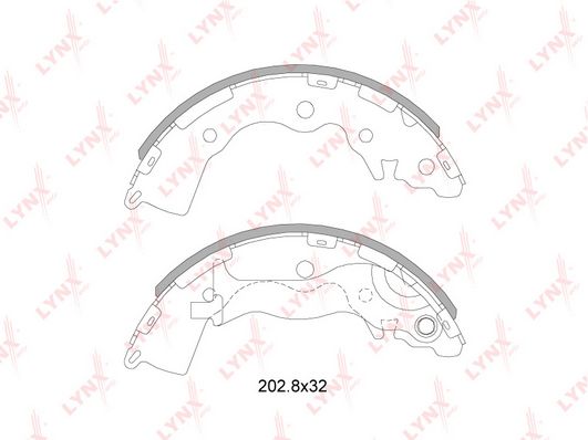

Комплект тормозных колодок LYNXauto BS-4402