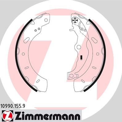 

Комплект тормозных колодок ZIMMERMANN 10990.155.9