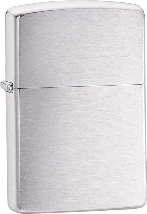 фото Бензиновая зажигалка zippo №200 brushed chrome