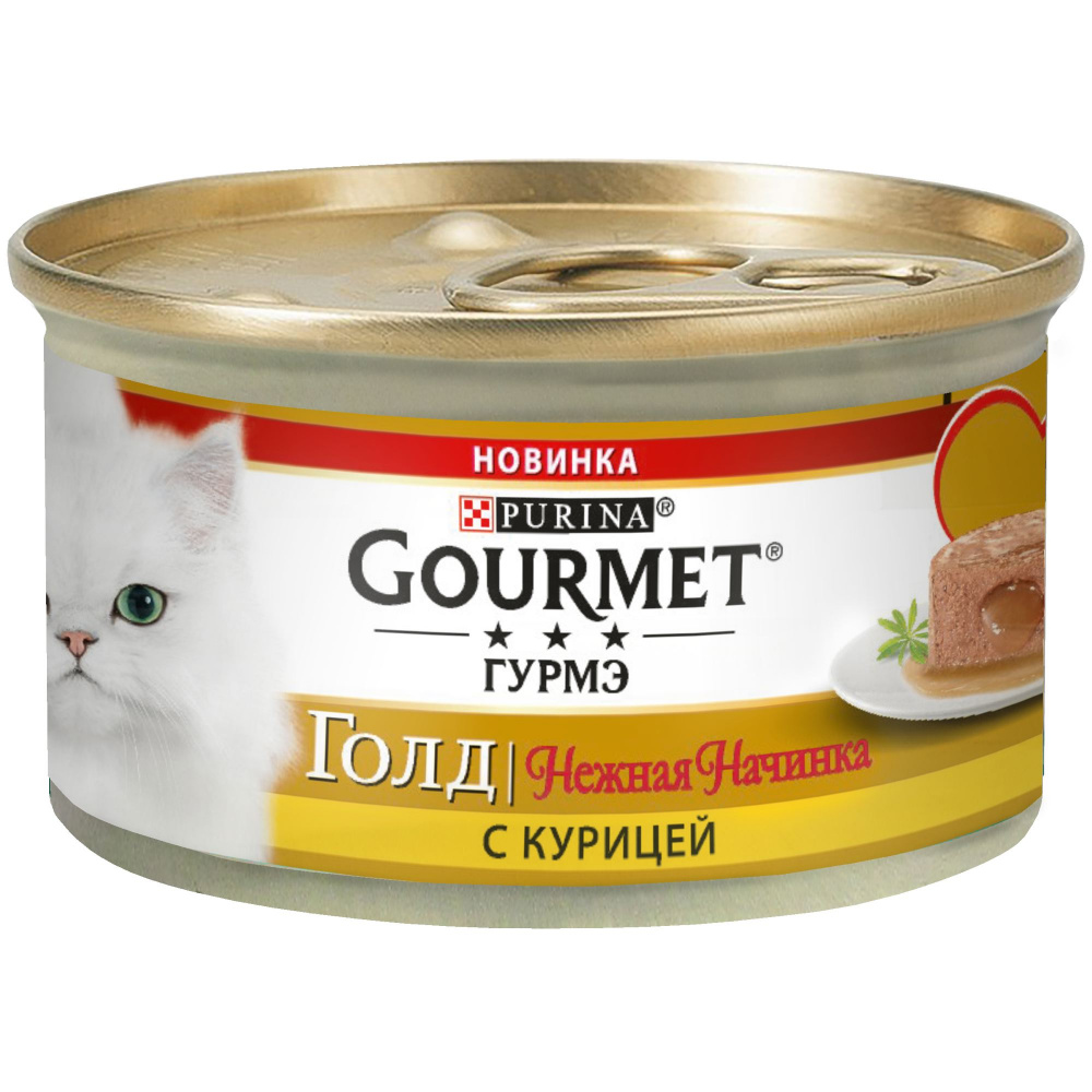 фото Консервы для кошек gourmet gold, курица, 12шт, 85г