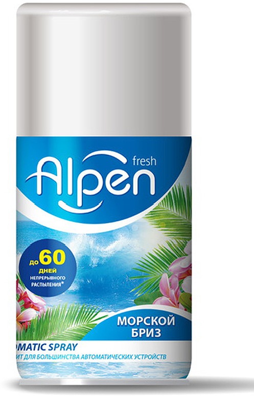 

Освежитель воздуха Alpen Fresh морской бриз сменный баллон 250 мл