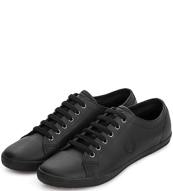 

Кеды мужские Fred Perry B6237U 102 черные 9 UK, Черный, B6237U 102