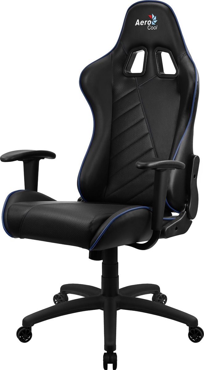 фото Игровое кресло aerocool ac110 air, черный/синий