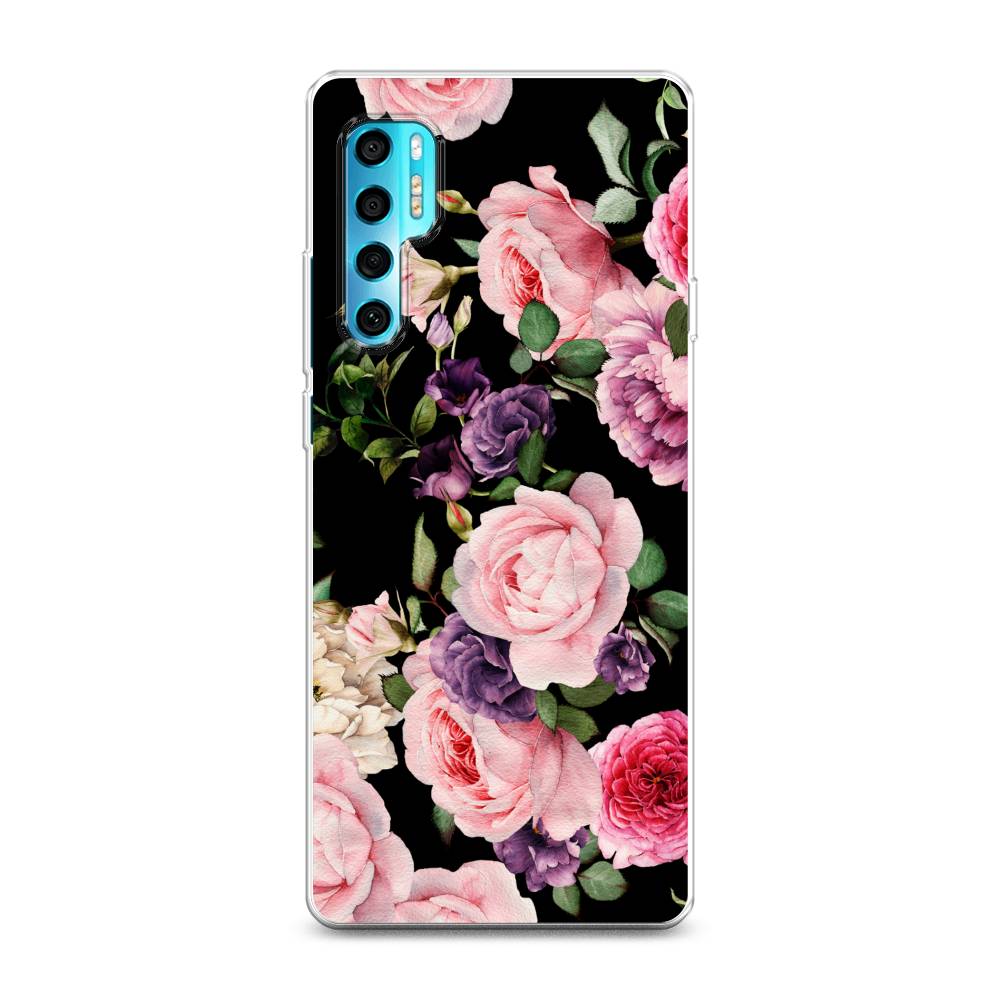 

Чехол Awog на TCL 20 Pro 5G "Пионы на черном", Разноцветный, 290850-8