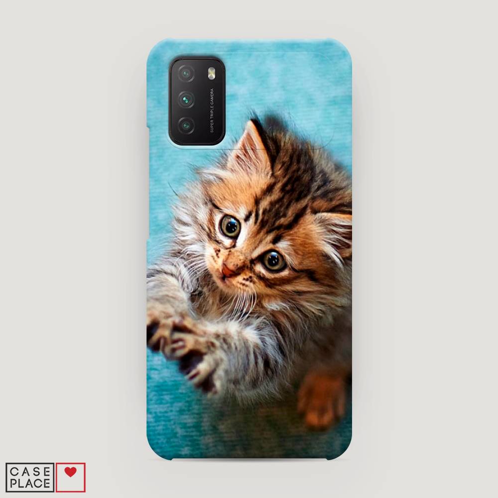 

Пластиковый чехол "Котенок просит есть" на Xiaomi Poco M3, 39520-1