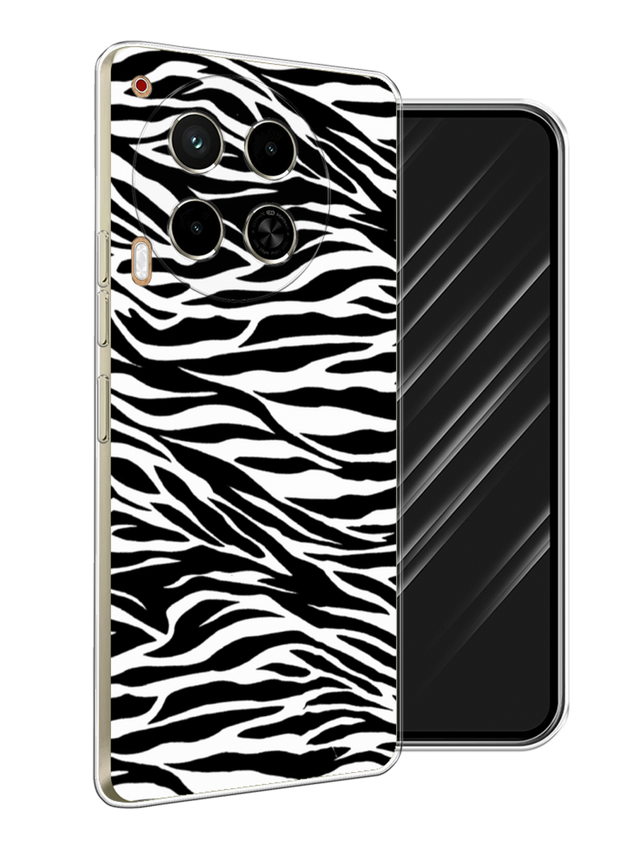 

Чехол Awog на Tecno Camon 30 4G "Принт зебра", Белый;серый;черный, 305650-1