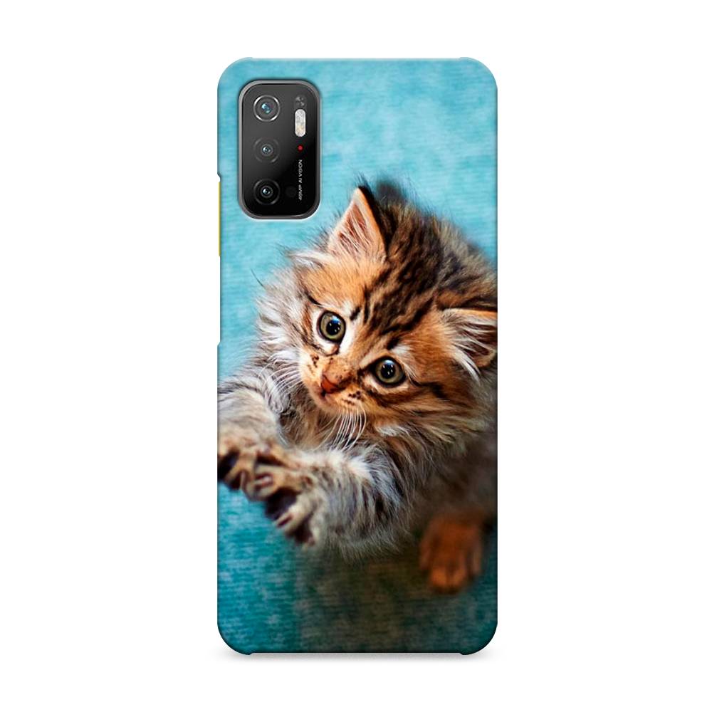 

Пластиковый чехол "Котенок просит есть" на Xiaomi Poco M3 Pro, 311020-1