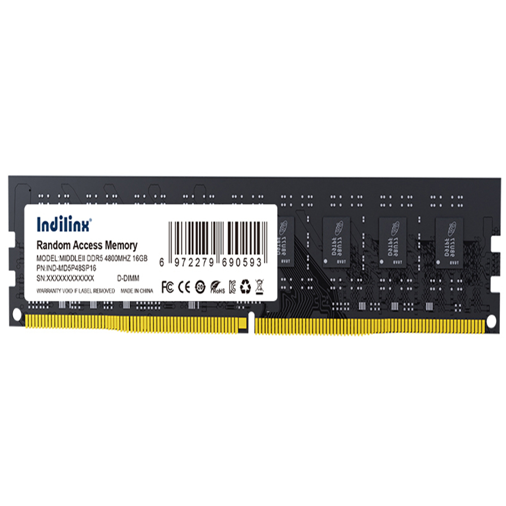 

Оперативная память Indilinx IND-MD5P48SP16X DDR5 1x16Gb 4800MHz, IND-MD5P48SP16X