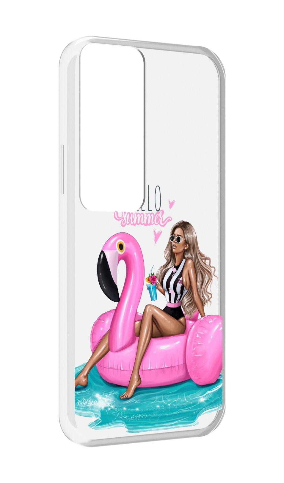 

Чехол MyPads Hello-summer для Tecno Pova Neo 2, Прозрачный, Tocco