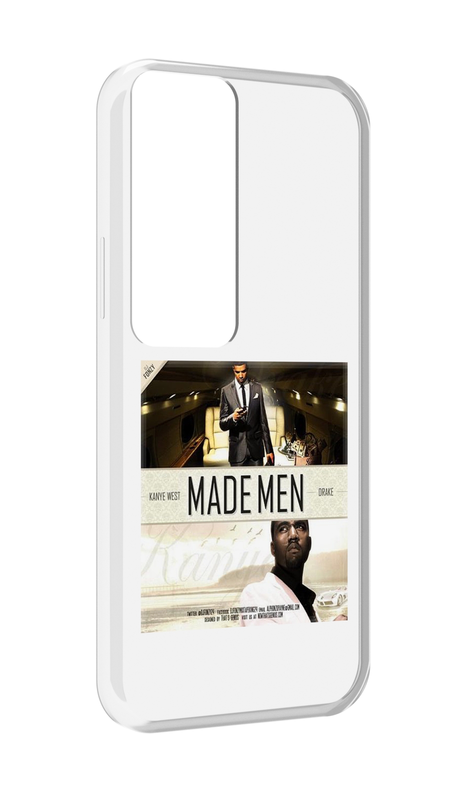 

Чехол MyPads Kanye West & Drake - Made Men для Tecno Pova Neo 2, Прозрачный, Tocco