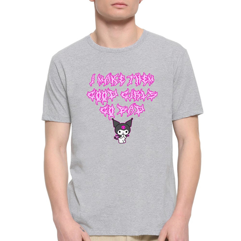 

Футболка мужская Dream Shirts Hello Kitty Куроми серая 2XL, Hello Kitty Куроми
