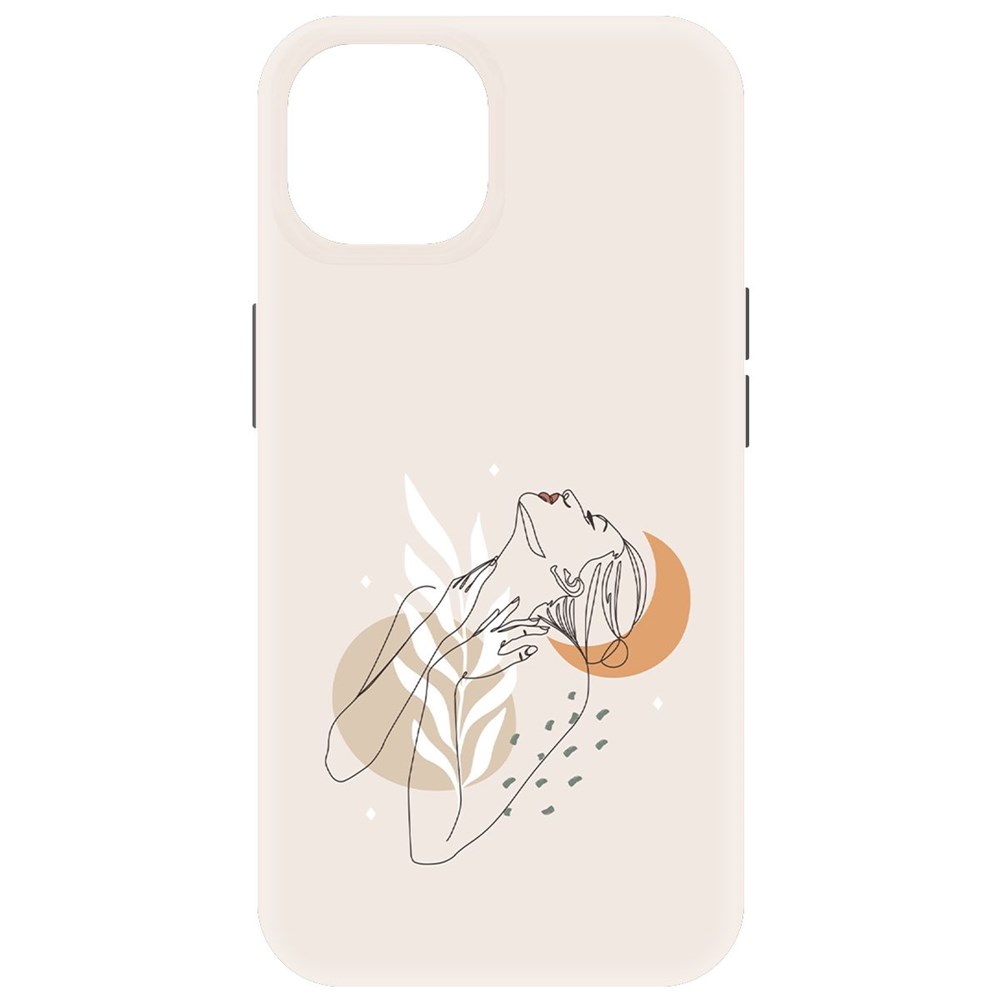 

Чехол-накладка Krutoff Soft Case Женственность для iPhone 15 черный