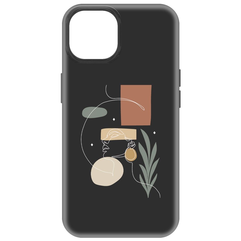 

Чехол-накладка Krutoff Soft Case Элегантность для iPhone 15 черный