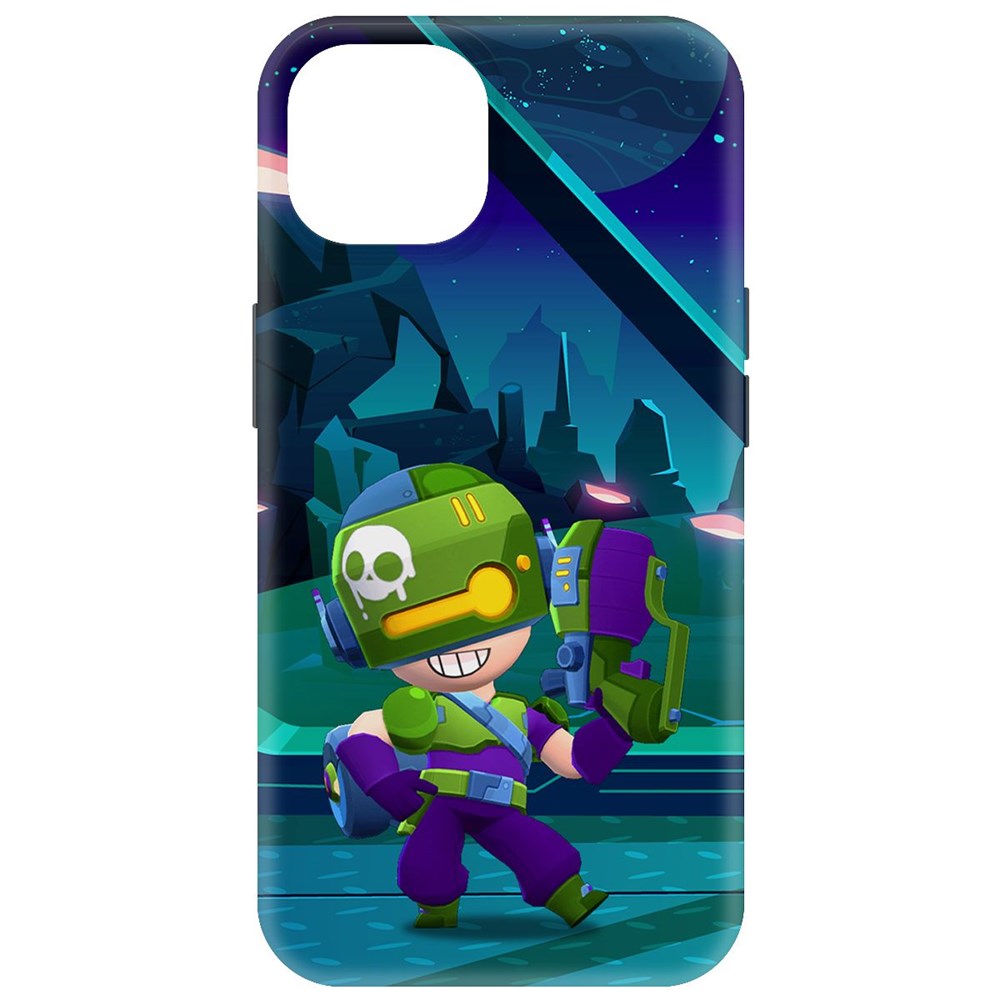 

Чехол-накладка Krutoff Soft Case Brawl Stars - Контрабандистка Пенни для iPhone 15 черный