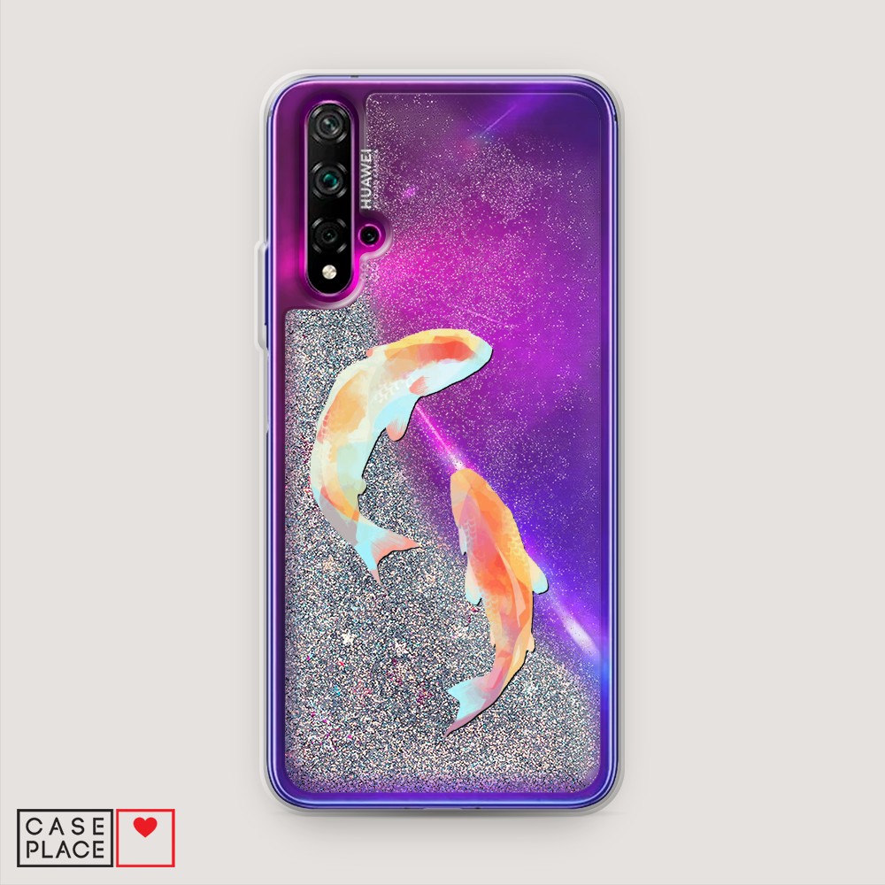 

Чехол Awog на Honor 20/Huawei Nova 5T "Акварельные карпы", Разноцветный, 610591-1