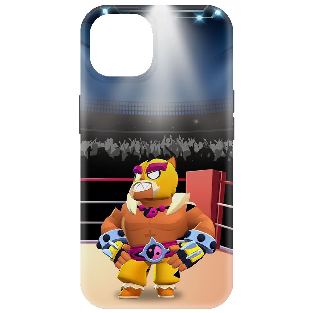 

Чехол-накладка Krutoff Soft Case Brawl Stars - Эль Тигро для iPhone 15 черный