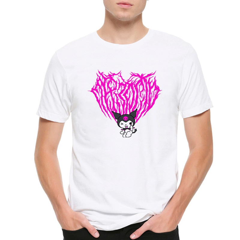 

Футболка мужская Dream Shirts Kuromi Хелло Китти Куроми белая M, Kuromi Хелло Китти Куроми