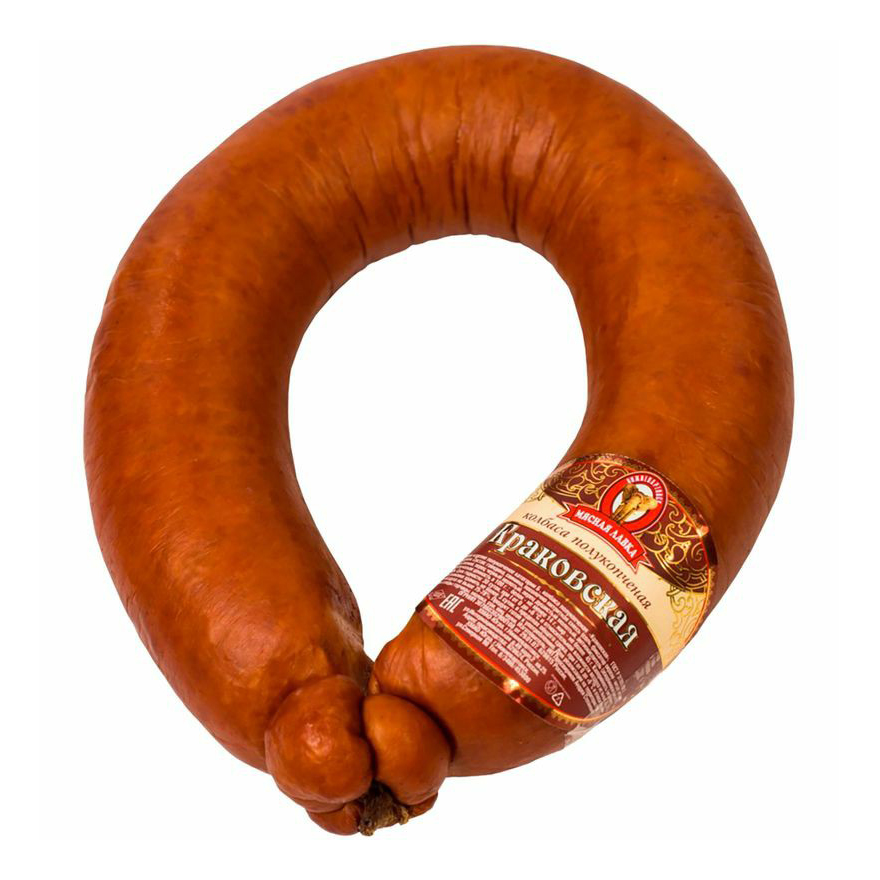 

Колбаса полукопченая Мясная лавка Краковская
