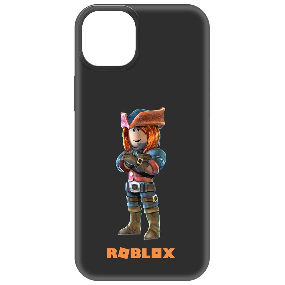 

Чехол-накладка Krutoff Soft Case Roblox-Эзебель для iPhone 15 Plus черный