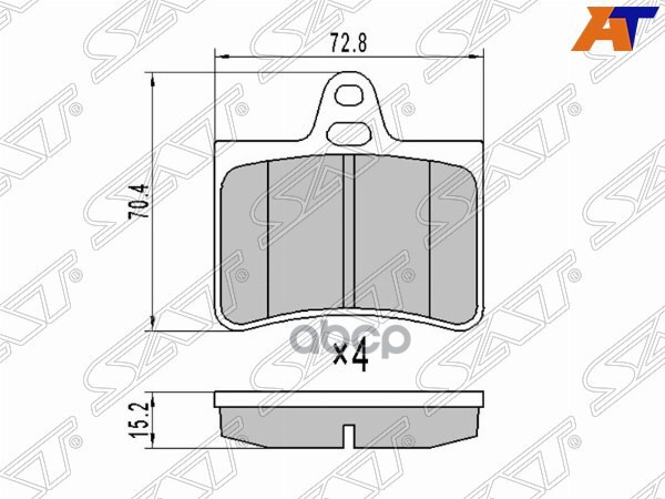 

Колодки Тормозные Зад Citroen C5 01- Sat арт. ST-425217