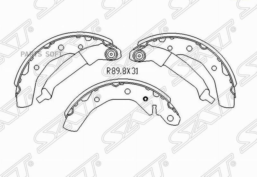 

Колодки Тормозные Зад Daewoo Matiz M100/Chevrolet Spark M200 Sat арт. ST-96268686