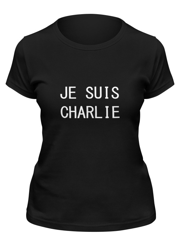 

Футболка женская Printio Je suis charlie... черная 2XL, Черный, Je suis charlie...