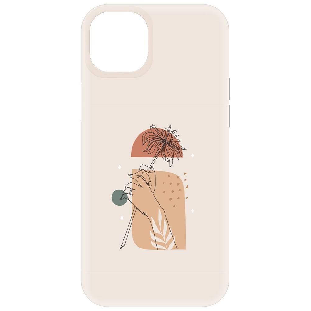 

Чехол-накладка Krutoff Soft Case Романтика для iPhone 15 Plus черный