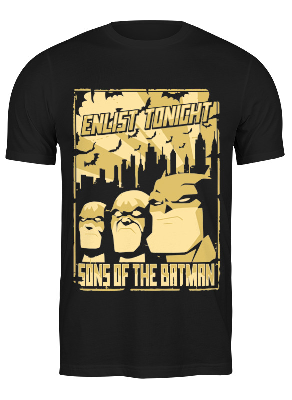

Футболка мужская Printio Бэтмен (batman) черная M, Черный, Бэтмен (batman)