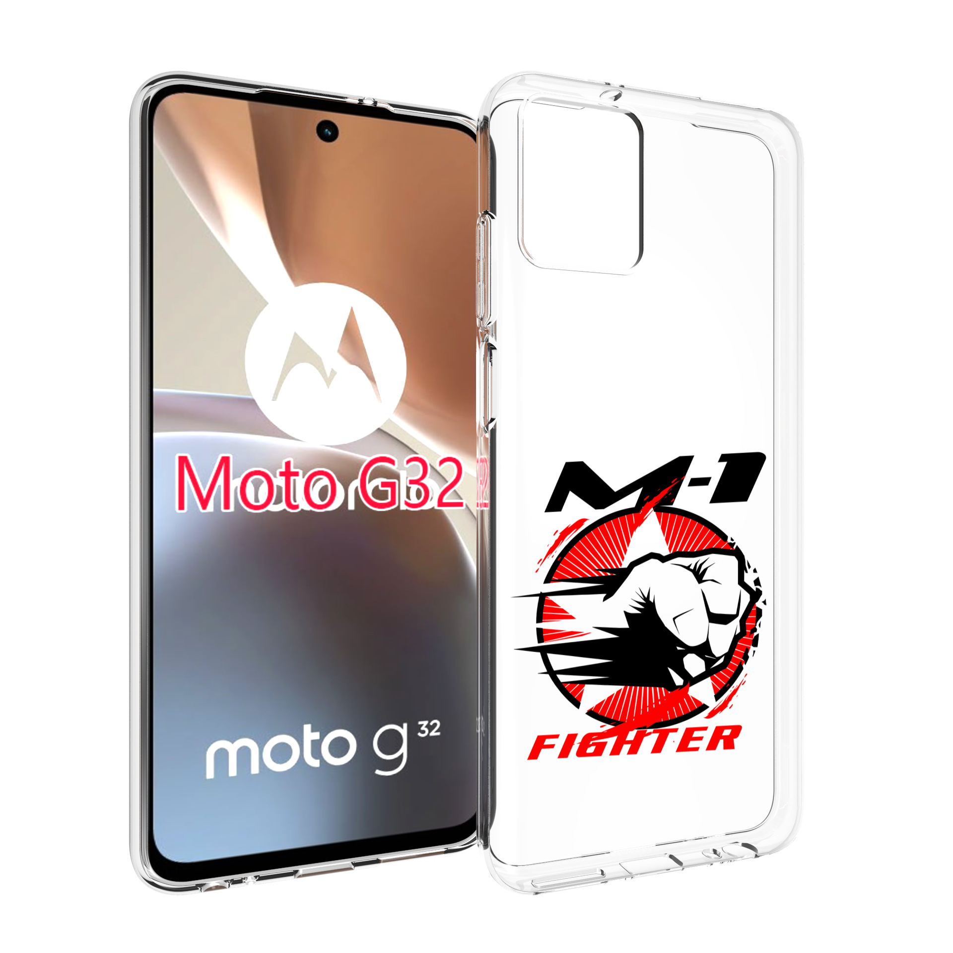 

Чехол MyPads единоборства М-1 для Motorola Moto G32, Прозрачный, Tocco